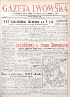 Gazeta Lwowska : dziennik dla Dystryktu Galicyjskiego. 1942, nr 34