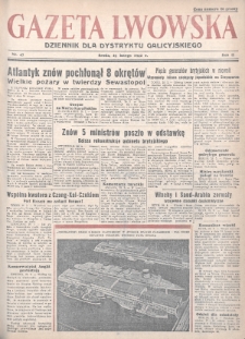 Gazeta Lwowska : dziennik dla Dystryktu Galicyjskiego. 1942, nr 47