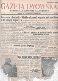 Gazeta Lwowska : dziennik dla Dystryktu Galicyjskiego. 1942, nr 85