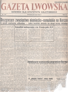 Gazeta Lwowska : dziennik dla Dystryktu Galicyjskiego. 1942, nr 118