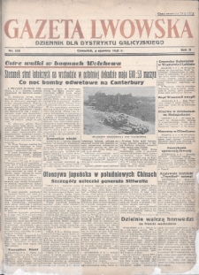 Gazeta Lwowska : dziennik dla Dystryktu Galicyjskiego. 1942, nr 128