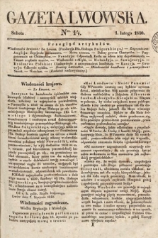 Gazeta Lwowska. 1840, nr 14