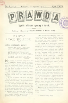 Prawda : tygodnik polityczny, społeczny i literacki. 1912, nr 3