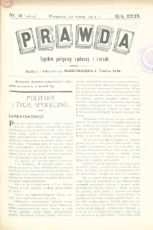 Prawda : tygodnik polityczny, społeczny i literacki. 1912, nr 13