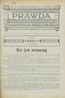 Prawda : tygodnik polityczny, społeczny i literacki. 1912, nr 40