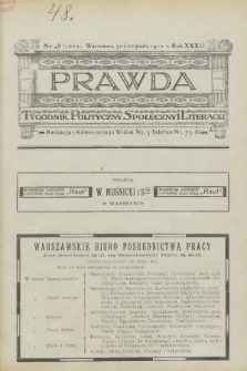 Prawda : tygodnik polityczny, społeczny i literacki. 1912, nr 48