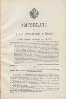Amtsblatt des k. u. k. Kreiskommandos in Opoczno. 1915, Stück 2 (1 August)