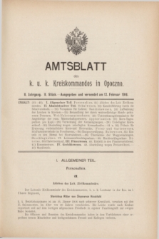 Amtsblatt des k. u. k. Kreiskommandos in Opoczno. Jg.2, Stück 2 (12 Februar 1916)