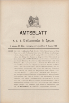 Amtsblatt des k. u. k. Kreiskommandos in Opoczno. Jg.2, Stück 12 (25 Dezember 1916)