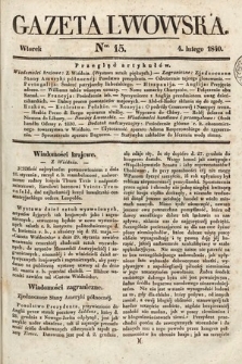 Gazeta Lwowska. 1840, nr 15