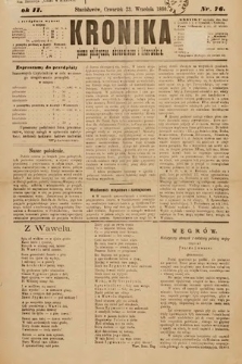 Kronika : pismo polityczne, ekonomiczne i literackie. 1880, nr 76