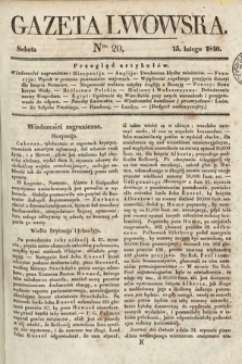 Gazeta Lwowska. 1840, nr 20