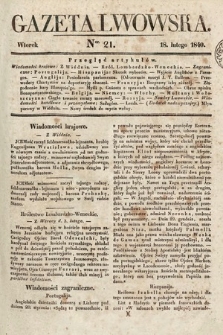 Gazeta Lwowska. 1840, nr 21