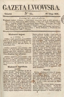 Gazeta Lwowska. 1840, nr 22