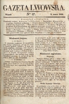 Gazeta Lwowska. 1840, nr 27