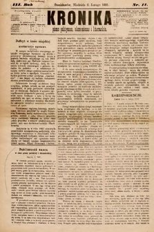 Kronika : pismo polityczne, ekonomiczne i literackie. 1881, nr 11