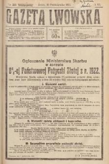 Gazeta Lwowska. 1922, nr 229