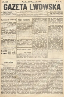Gazeta Lwowska. 1891, nr 216