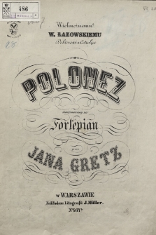 Polonez : skomponowany na fortepian
