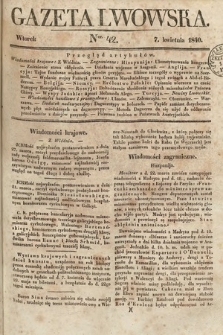 Gazeta Lwowska. 1840, nr 42