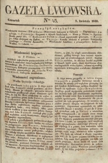 Gazeta Lwowska. 1840, nr 43
