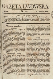 Gazeta Lwowska. 1840, nr 44