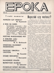 Epoka. 1937, nr 18