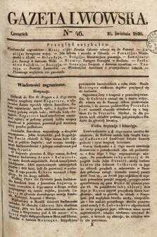 Gazeta Lwowska. 1840, nr 46