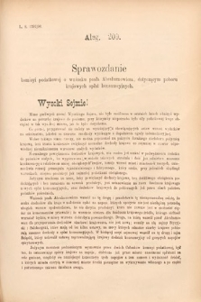 [Kadencja VI, sesja II, al. 209] Alegata do Sprawozdań Stenograficznych z Drugiej Sesyi Szóstego Peryodu Sejmu Krajowego Królestwa Galicyi i Lodomeryi wraz z Wielkiem Księstwem Krakowskiem z roku 1890. Alegat 209