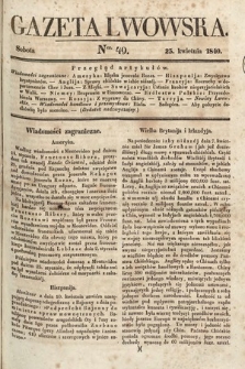 Gazeta Lwowska. 1840, nr 49