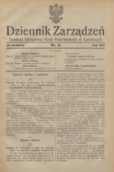 Dziennik Zarządzeń Dyrekcji Okręgowej Kolei Państwowych w Katowicach. 1931, nr 9 (30 września)