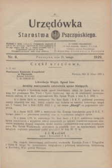 Urzędówka Starostwa Pszczyńskiego. 1929, nr 8 (23 lutego)