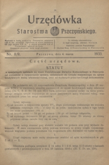 Urzędówka Starostwa Pszczyńskiego. 1933, nr 8/9 (4 marca)