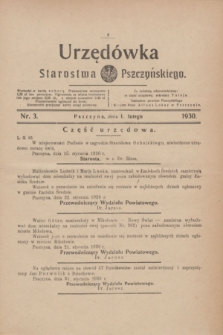 Urzędówka Starostwa Pszczyńskiego. 1930, nr 3 (1 lutego)