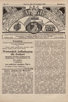 Przegląd Graficzny : Organ Związku Zakładów Graficznych i Wydawniczych na Polskę Zachodnią z siedzibą w Poznaniu. R. 7, 1926, nr 38