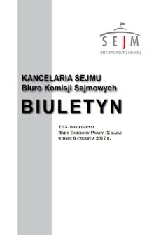 Biuletyn z 23 Posiedzenia Rady Ochrony Pracy [...]. Kadencja 10, 2015/2019