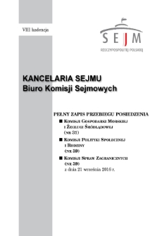 Pełny Zapis Przebiegu Posiedzenia Komisji Polityki Społecznej i Rodziny (nr 39) z dnia 21 września 2016 r.