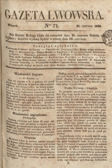 Gazeta Lwowska. 1840, nr 71