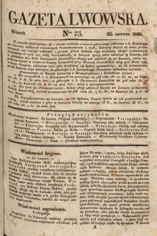 Gazeta Lwowska. 1840, nr 73