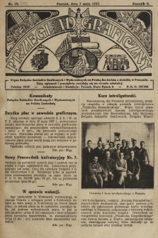 Przegląd Graficzny : Organ Związku Zakładów Graficznych i Wydawniczych na Polskę Zachodnią z siedzibą w Poznaniu. R. 7, 1927, nr 20