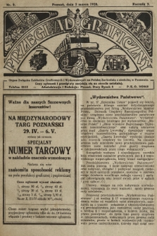 Przegląd Graficzny : Organ Związku Zakładów Graficznych i Wydawniczych na Polskę Zachodnią z siedzibą w Poznaniu. R. 9, 1928, nr 9