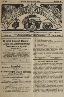 Przegląd Graficzny : Organ Związku Zakładów Graficznych i Wydawniczych na Polskę Zachodnią z siedzibą w Poznaniu. R. 9, 1928, nr 12