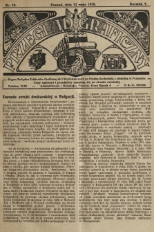 Przegląd Graficzny : Organ Związku Zakładów Graficznych i Wydawniczych na Polskę Zachodnią z siedzibą w Poznaniu. R. 9, 1928, nr 19