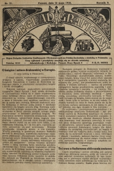 Przegląd Graficzny : Organ Związku Zakładów Graficznych i Wydawniczych na Polskę Zachodnią z siedzibą w Poznaniu. R. 9, 1928, nr 21