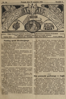 Przegląd Graficzny : organ Korporacyj Zakładów Graficznych i Wydawniczych na Ziemiach Zachodnich. R. 9, 1928, nr 38