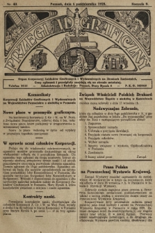Przegląd Graficzny : organ Korporacyj Zakładów Graficznych i Wydawniczych na Ziemiach Zachodnich. R. 9, 1928, nr 40