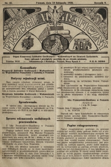 Przegląd Graficzny : organ Korporacyj Zakładów Graficznych i Wydawniczych na Ziemiach Zachodnich. R. 9, 1928, nr 45