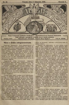 Przegląd Graficzny : organ Korporacyj Zakładów Graficznych i Wydawniczych na Ziemiach Zachodnich. R. 9, 1928, nr 46