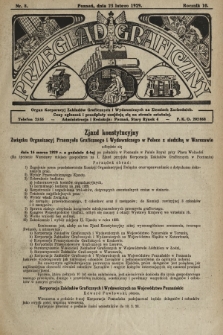 Przegląd Graficzny : organ Korporacyj Zakładów Graficznych i Wydawniczych na Ziemiach Zachodnich. R. 10, 1929, nr 8