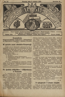 Przegląd Graficzny : Organ Związku Organizacyj Zakładów Graficznych i Wydawniczych w Polsce. R. 10, 1929, nr 23